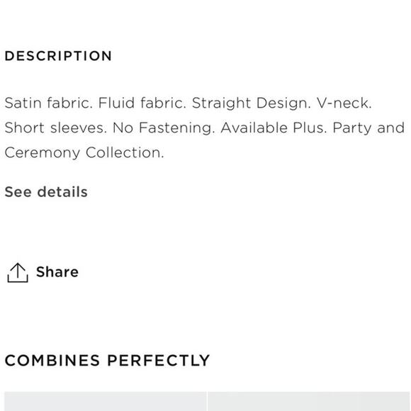 SHORT-SLEEVED SATIN BLOUSE - Picture 7 of 10